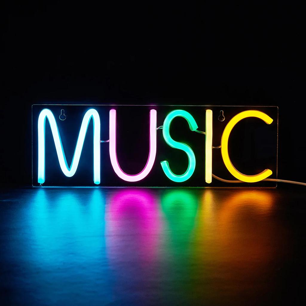 USB Powered Multi-Colored Music Neon Sign 30cm by HitMyNeed