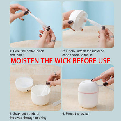 USB Quiet Humidifier with Aromatherapy for Desk & Car by HitMyNeed