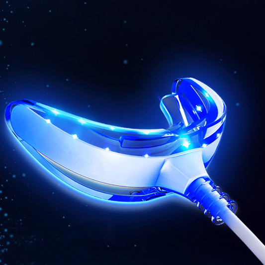 USB Rechargeable 16-LED Blue Light Teeth Whitener by HitMyNeed