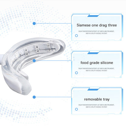 USB Rechargeable 16-LED Blue Light Teeth Whitener by HitMyNeed