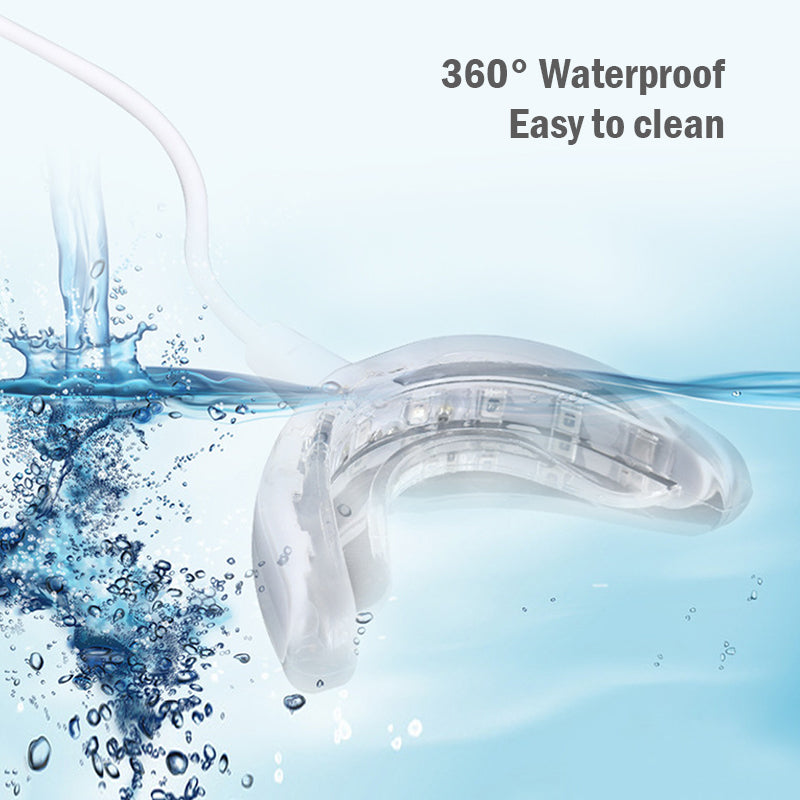 USB Rechargeable 16-LED Blue Light Teeth Whitener by HitMyNeed