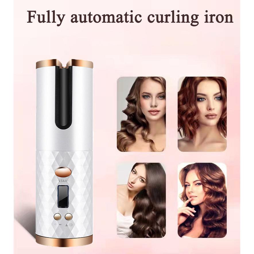 USB Rechargeable Automatic Hair Curler by HitMyNeed