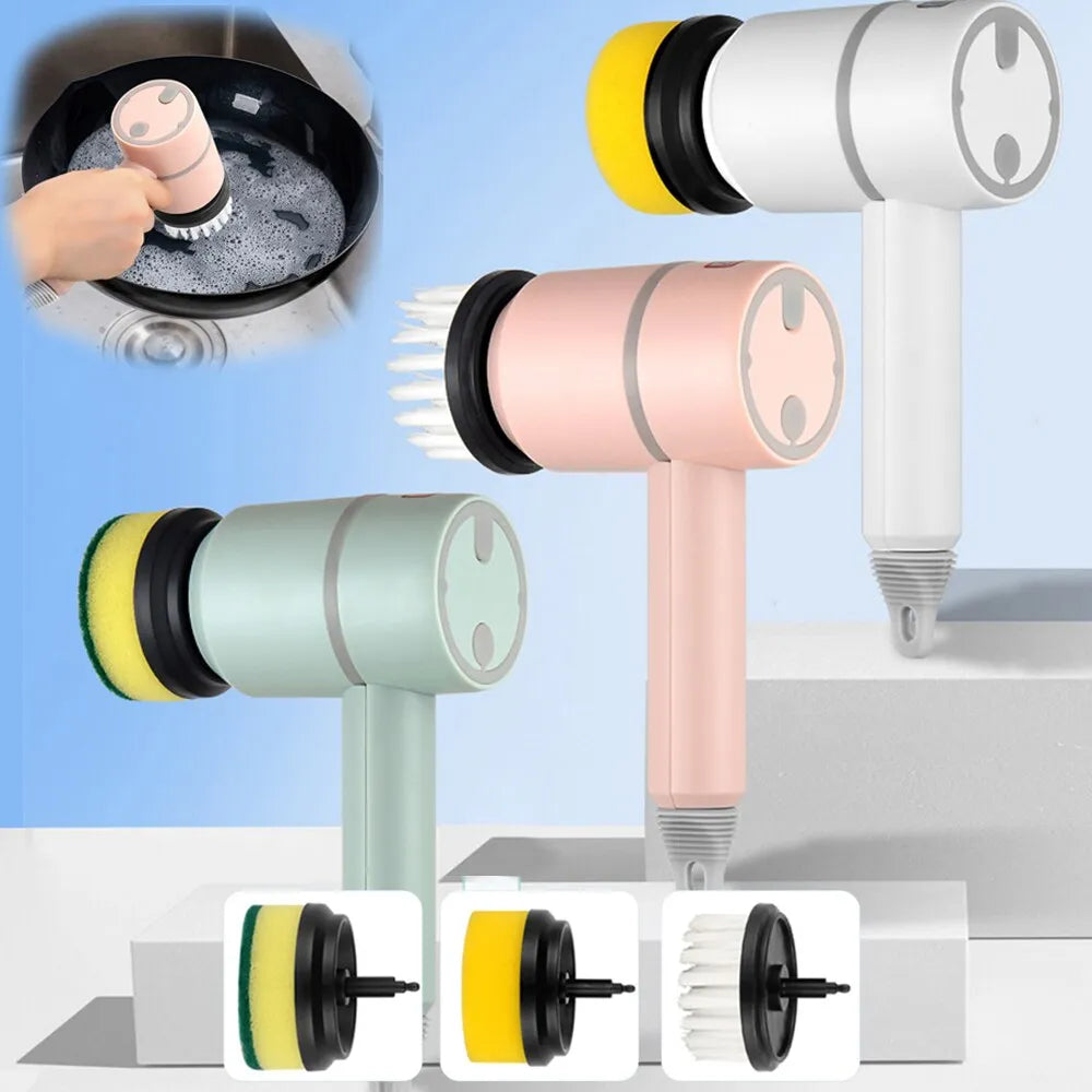 USB Rechargeable Electric Rotary Cleaning Brush by HitMyNeed