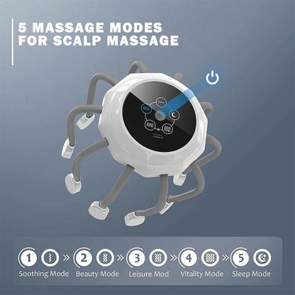 USB Rechargeable Electric Scalp & Head Massager by HitMyNeed