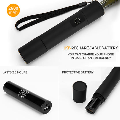 USB Rechargeable Fan Golf Umbrella with UV Protection by HitMyNeed
