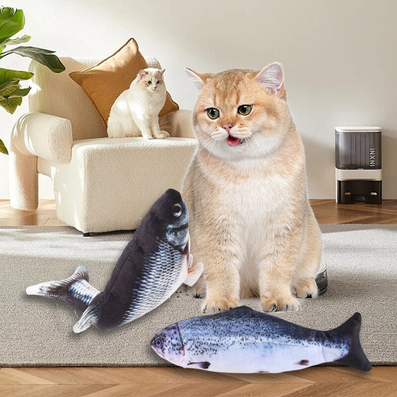 USB Rechargeable Flopping Fish Toy for Cats & Dogs by HitMyNeed