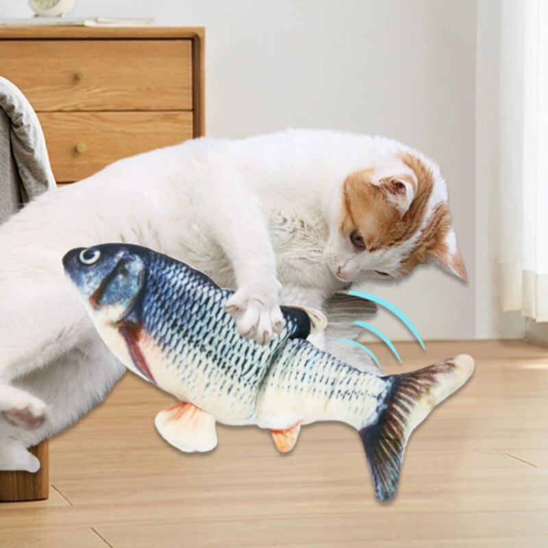 USB Rechargeable Flopping Fish Toy for Cats & Dogs by HitMyNeed