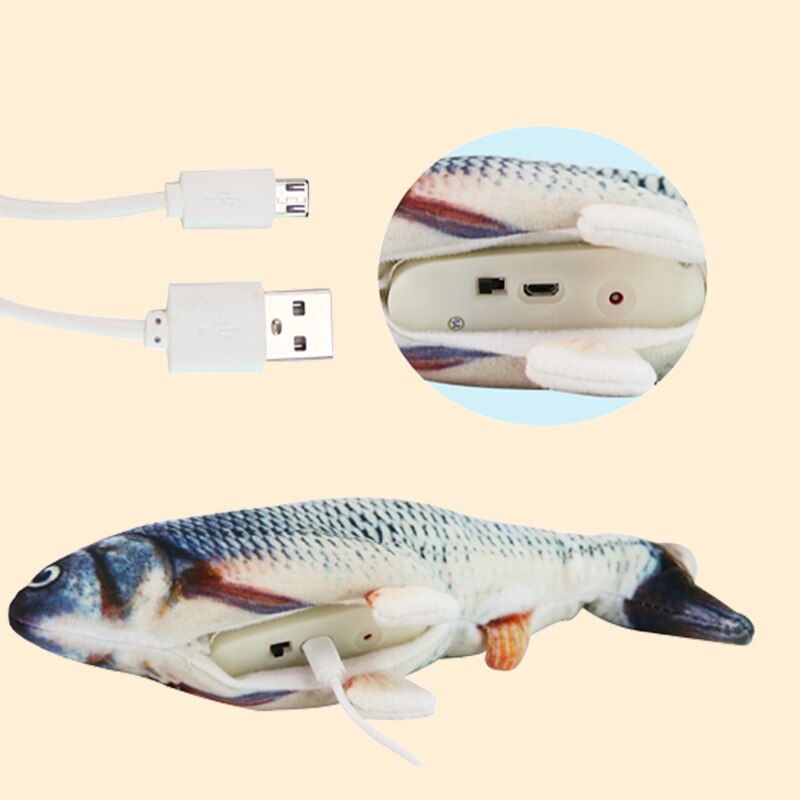USB Rechargeable Flopping Fish Toy for Cats & Dogs by HitMyNeed