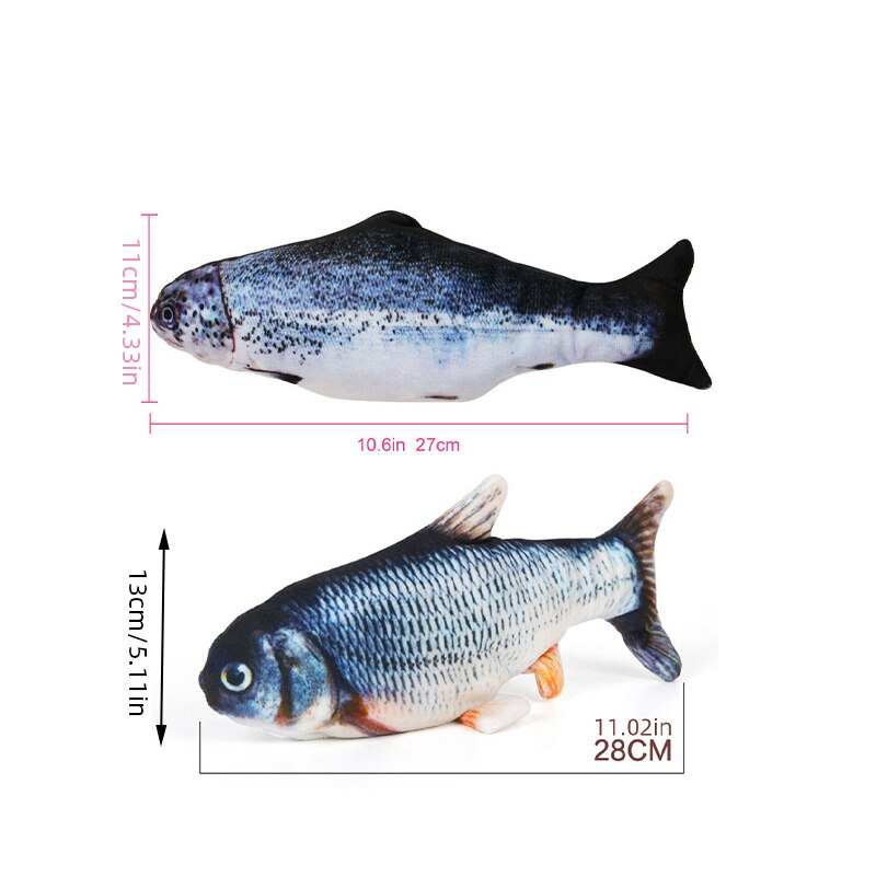 USB Rechargeable Flopping Fish Toy for Cats & Dogs by HitMyNeed