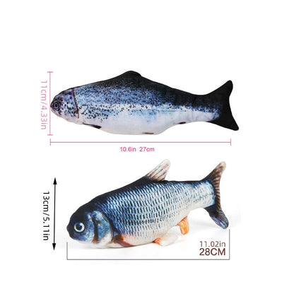 USB Rechargeable Flopping Fish Toy for Cats & Dogs by HitMyNeed