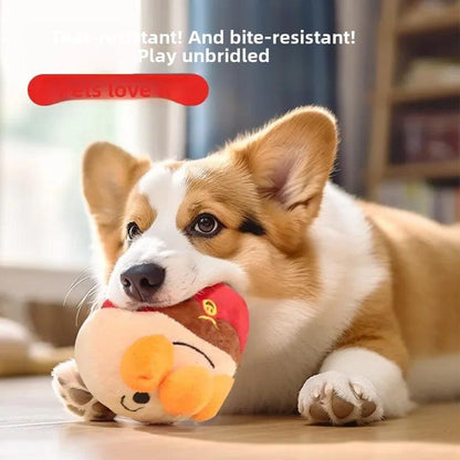 USB Rechargeable Interactive Plush Jumping Dog Ball by HitMyNeed