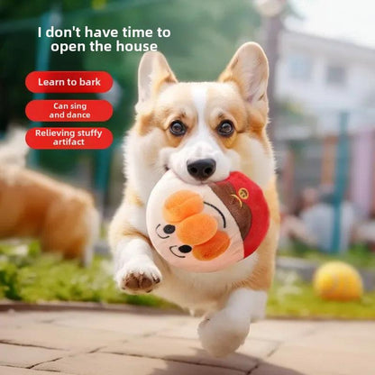USB Rechargeable Interactive Plush Jumping Dog Ball by HitMyNeed