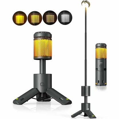 USB Rechargeable LED Camping Lantern IP65, 450 lm black by HitMyNeed