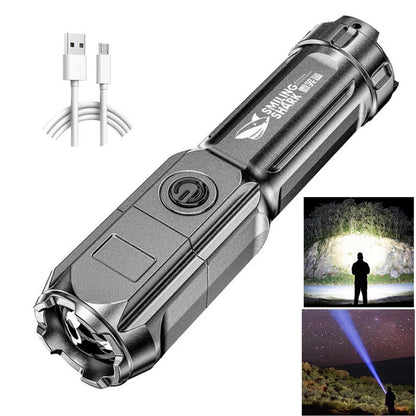 USB Rechargeable LED Flashlight for Outdoor Use by HitMyNeed