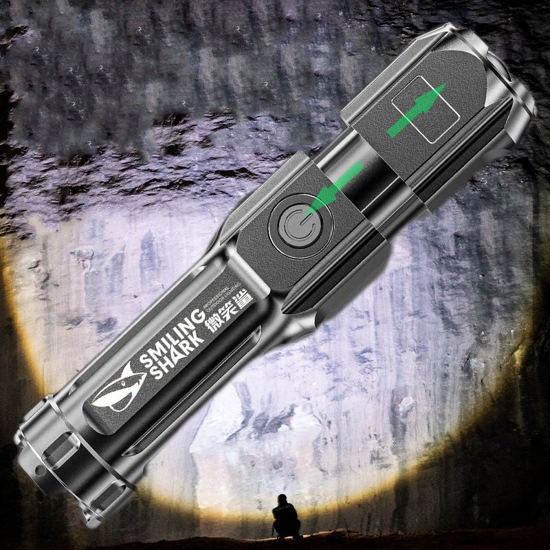 USB Rechargeable LED Flashlight for Outdoor Use by HitMyNeed