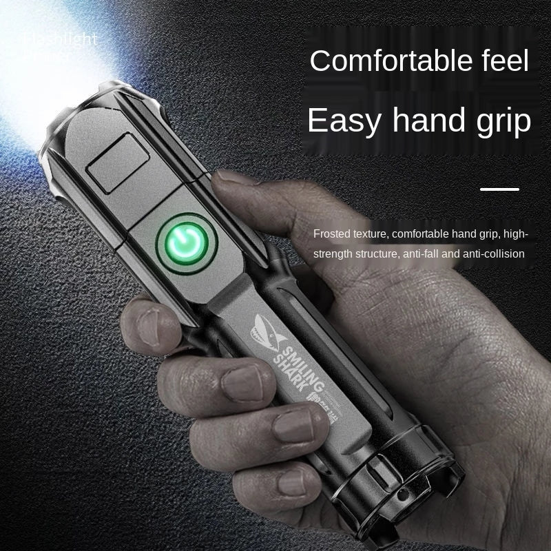 USB Rechargeable LED Flashlight for Outdoor Use by HitMyNeed