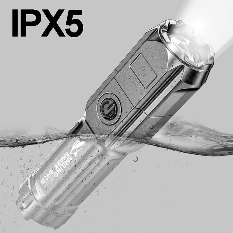 USB Rechargeable LED Flashlight for Outdoor Use by HitMyNeed