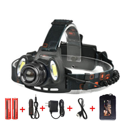 USB Rechargeable LED Headlamp, Waterproof, 4 Modes by HitMyNeed