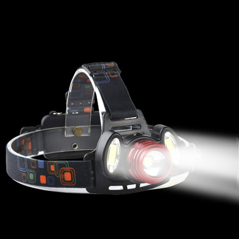 USB Rechargeable LED Headlamp, Waterproof, 4 Modes by HitMyNeed
