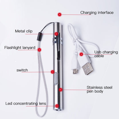 USB Rechargeable LED Penlight Torch by HitMyNeed