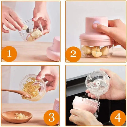 USB Rechargeable Mini Food Chopper 100ml / 250ml by HitMyNeed