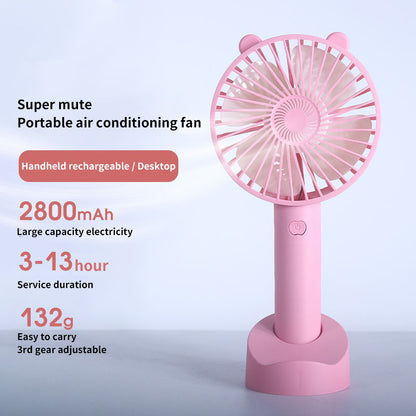 USB Rechargeable Mini Handheld & Desktop Fan by HitMyNeed