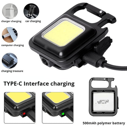USB Rechargeable Mini LED Keychain Flashlight by HitMyNeed