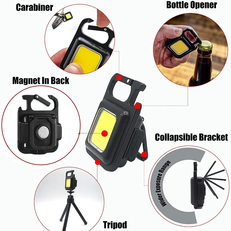 USB Rechargeable Mini LED Keychain Flashlight by HitMyNeed