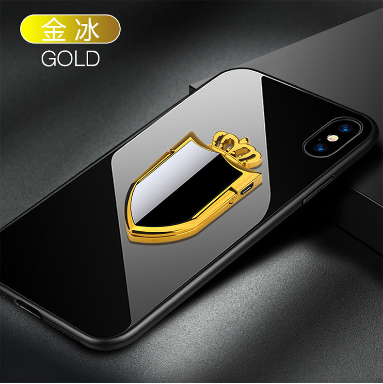 USB Rechargeable Phone Ring Lighter and Stand golden by HitMyNeed