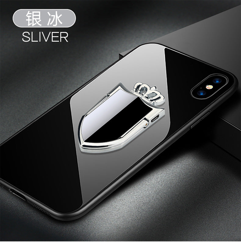 USB Rechargeable Phone Ring Lighter and Stand silver by HitMyNeed