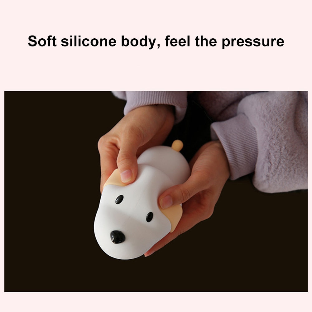 USB Rechargeable Puppy Night Light for Kids by HitMyNeed
