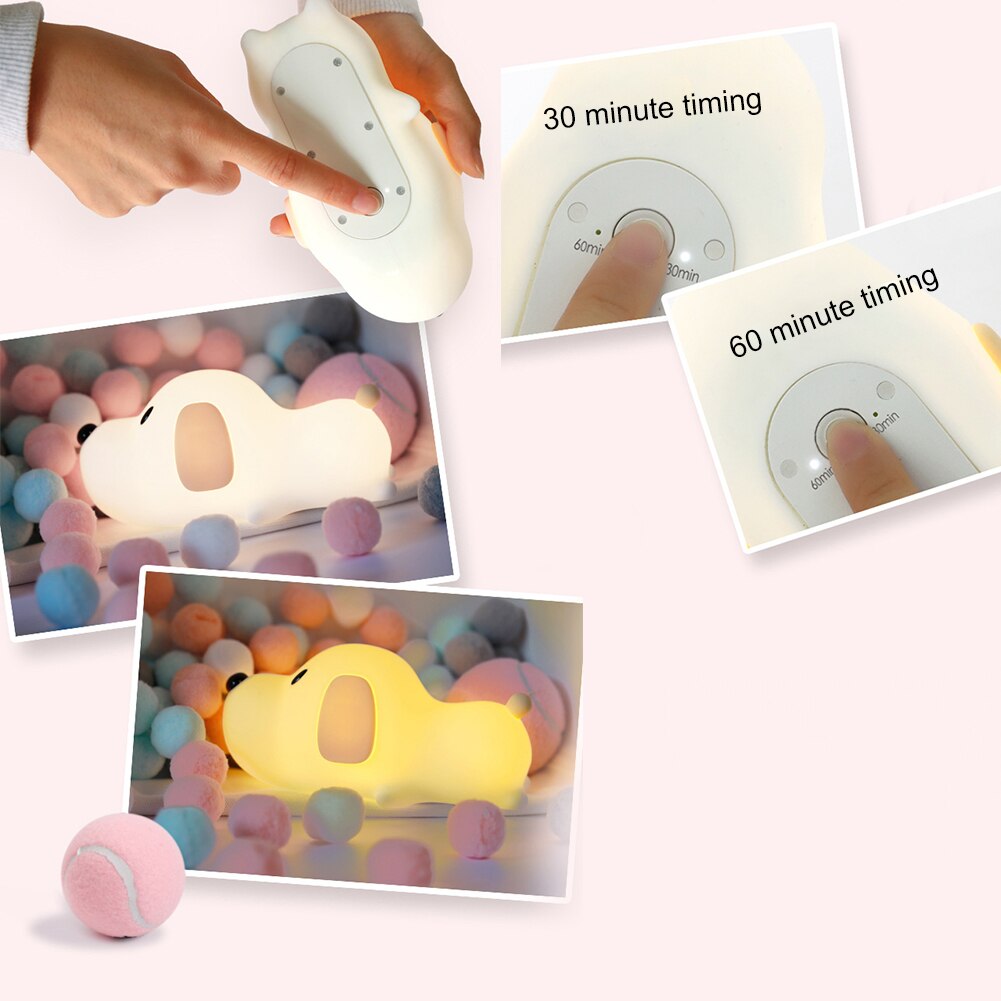 USB Rechargeable Puppy Night Light for Kids by HitMyNeed