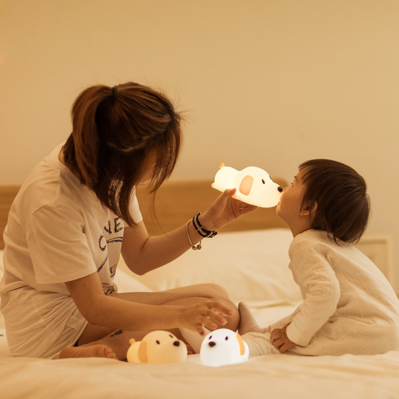 USB Rechargeable Puppy Night Light for Kids by HitMyNeed