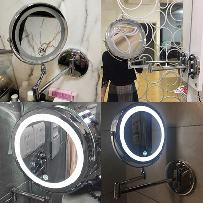 USB Rechargeable Wall Mounted Bathroom Mirror by HitMyNeed