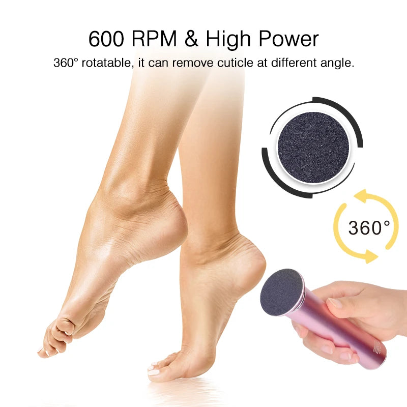 USB Rechargeable Wireless Electric Foot Callus Remover by HitMyNeed