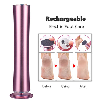 USB Rechargeable Wireless Electric Foot Callus Remover by HitMyNeed