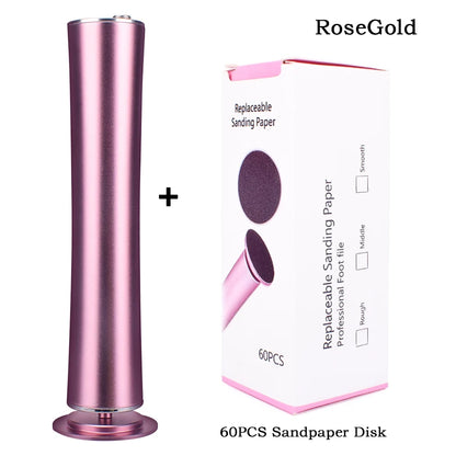 USB Rechargeable Wireless Electric Foot Callus Remover pink by HitMyNeed