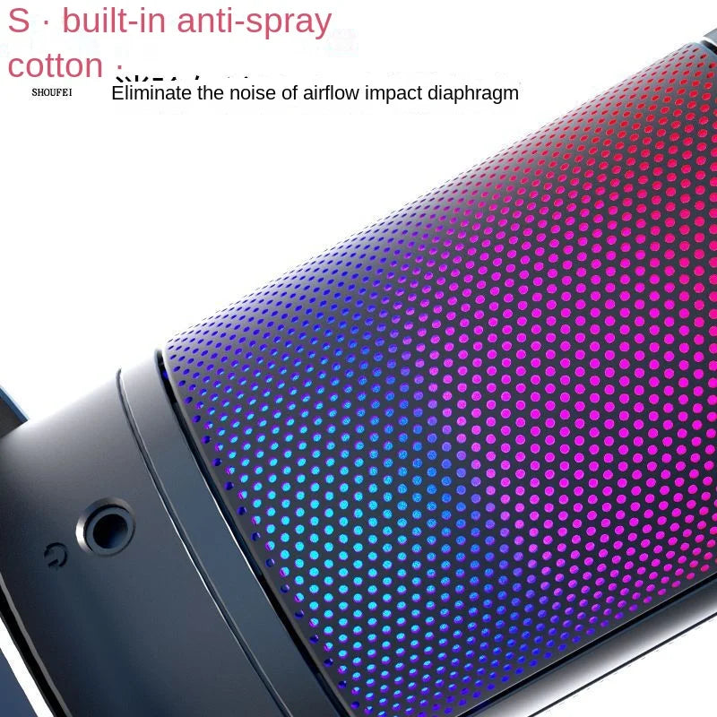 USB RGB Hypercardioid Microphone for PC & Mac by HitMyNeed