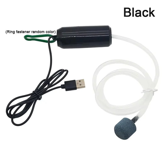 USB Silent Aquarium Air Pump Mini Oxygenator 5V black by HitMyNeed