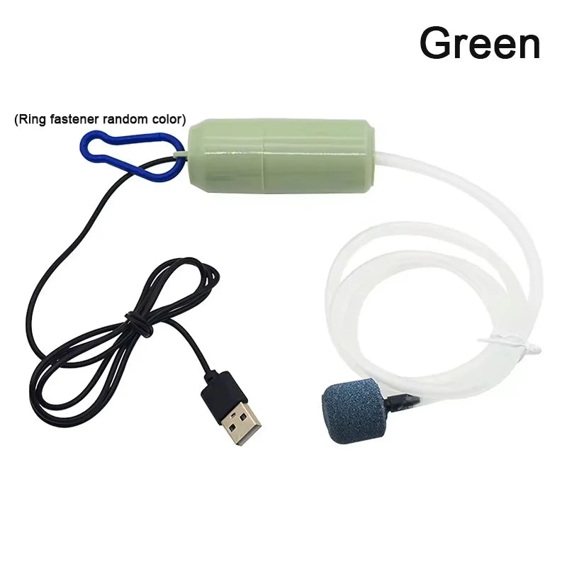 USB Silent Aquarium Air Pump Mini Oxygenator 5V green by HitMyNeed