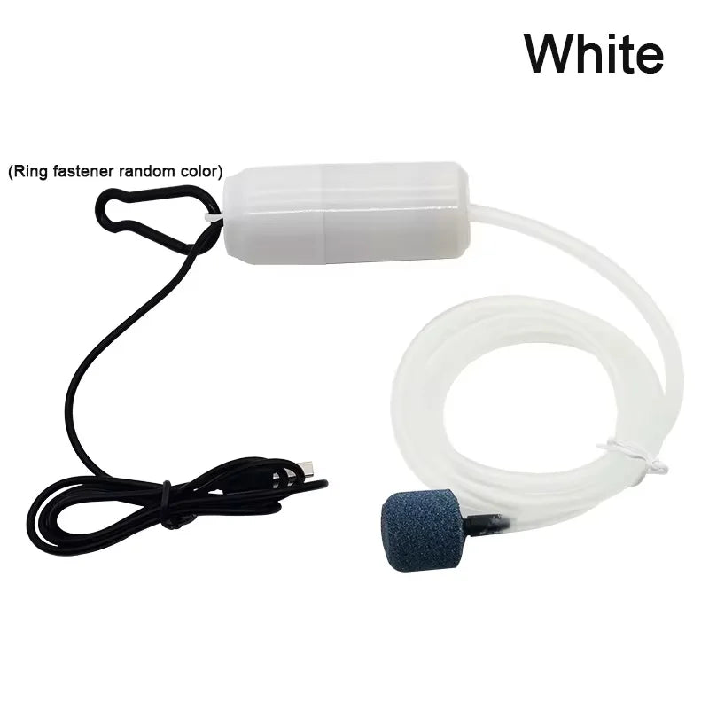 USB Silent Aquarium Air Pump Mini Oxygenator 5V white by HitMyNeed