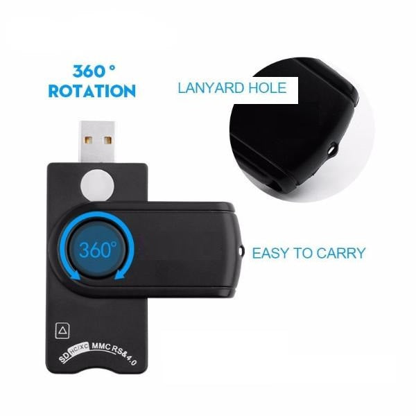 USB Smart Card & Memory Card Reader CAC Compatible by HitMyNeed
