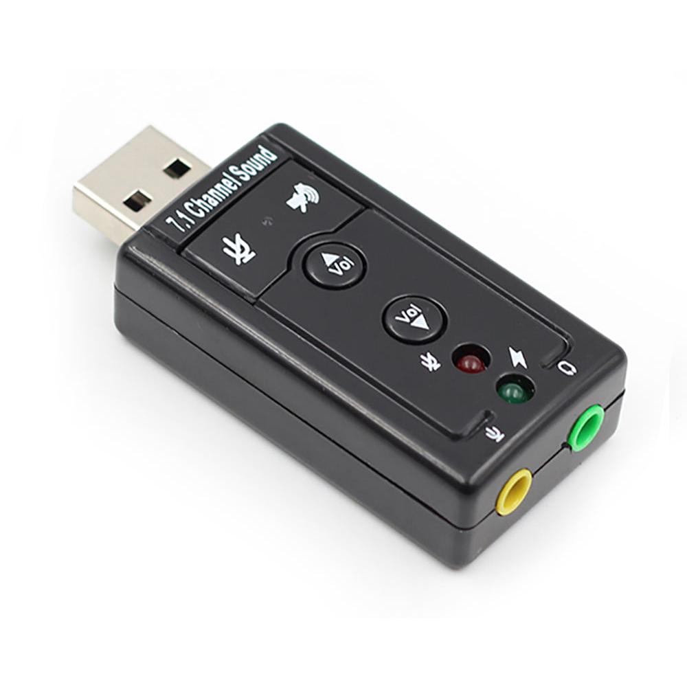 USB Sound Card Adapter with Virtual 7.1 Audio by HitMyNeed