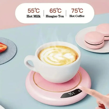 USB Thermostatic Heating Coaster with 3 Heat Levels by HitMyNeed