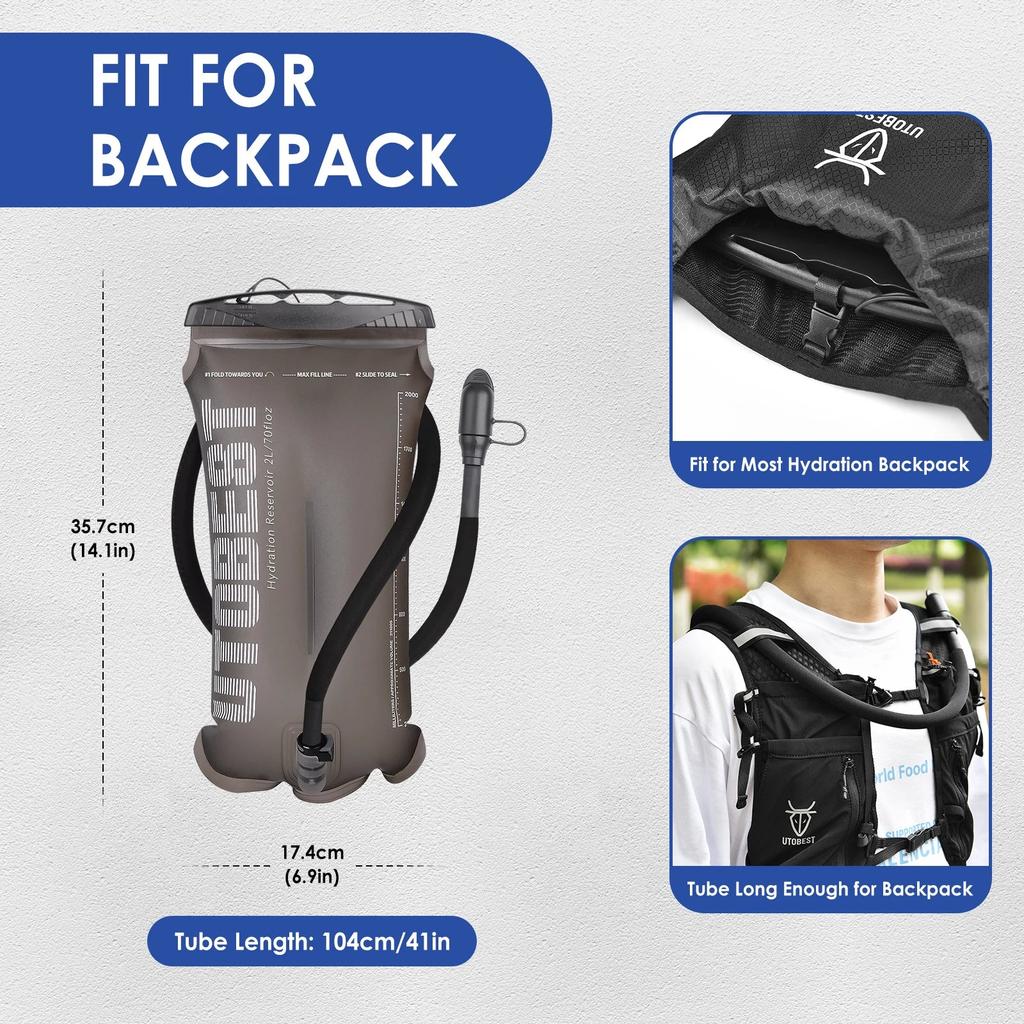 UTOBEST TPU Hydration Bladder 1.5L 2L 3L by HitMyNeed