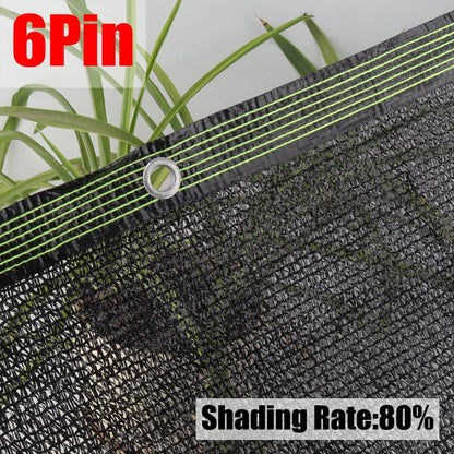 UV Blocking Greenhouse Sun Shade Net 6pin-black-nets 2x5m by HitMyNeed