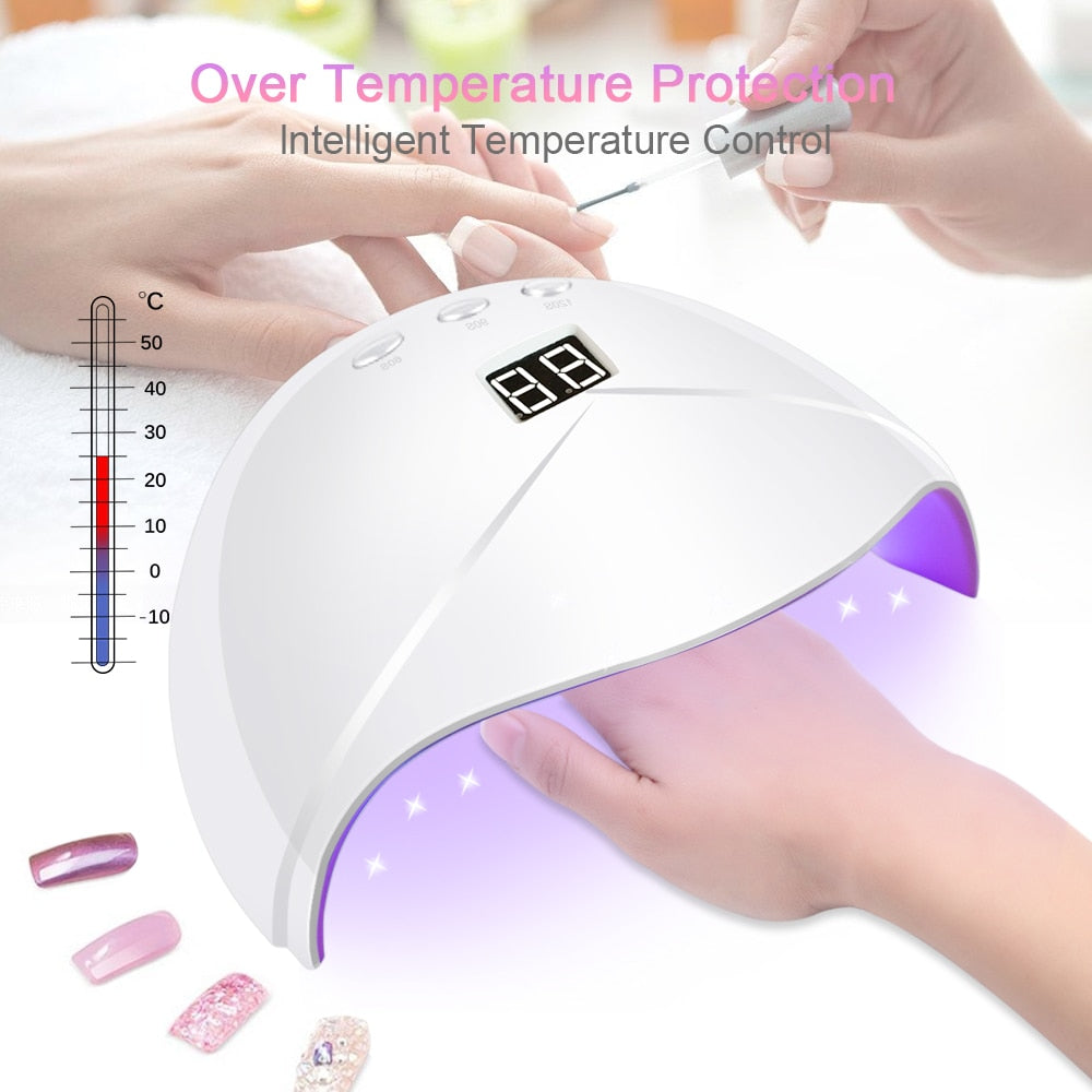 UV LED Nail Lamp Quick Dry with Timer Settings by HitMyNeed