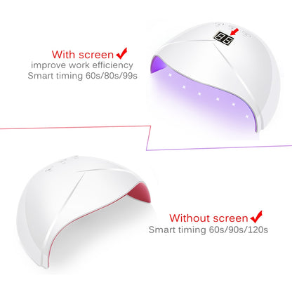 UV LED Nail Lamp Quick Dry with Timer Settings by HitMyNeed