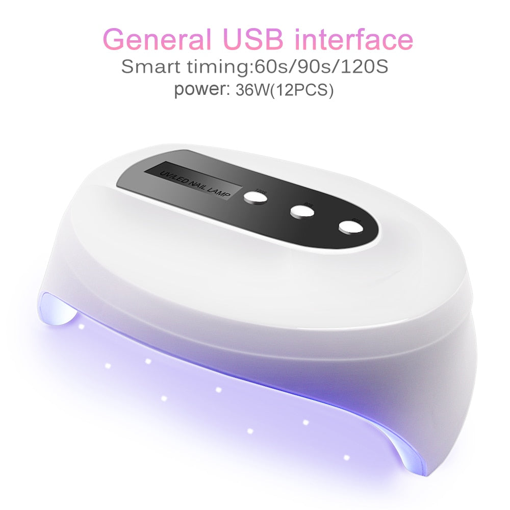 UV LED Nail Lamp Quick Dry with Timer Settings by HitMyNeed