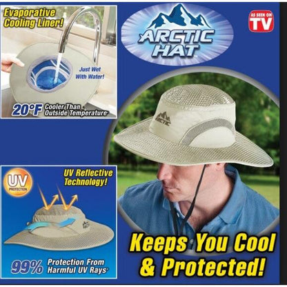 UV Protection Cooling Hat with Sun Shield by HitMyNeed